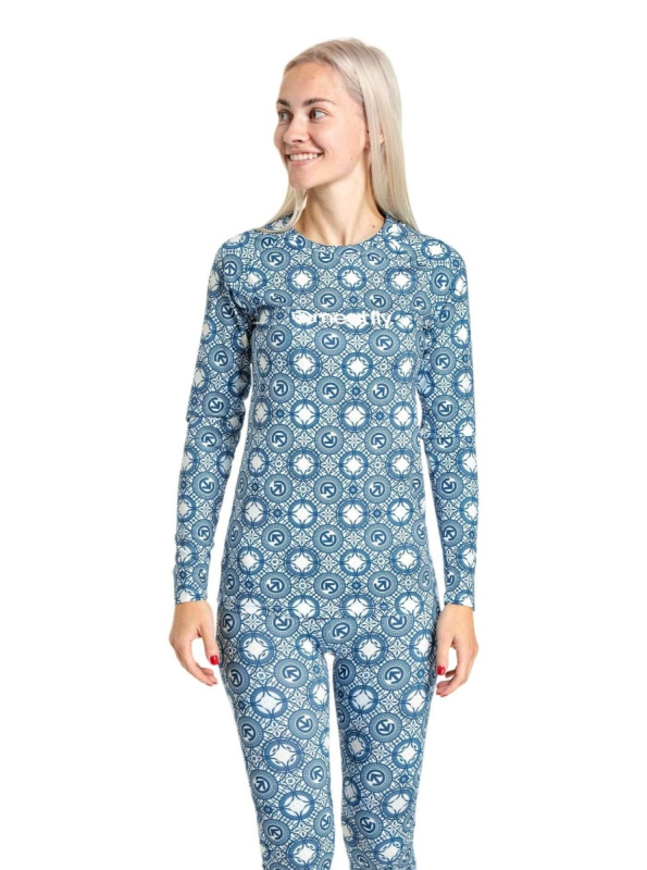 Meatfly dámské termo tričko Capa Mosaic Blue | Modrá | Velikost XL