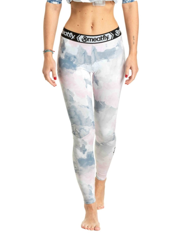 Meatfly dámské termo kalhoty Taro Clouds Pink | Šedá | Velikost L