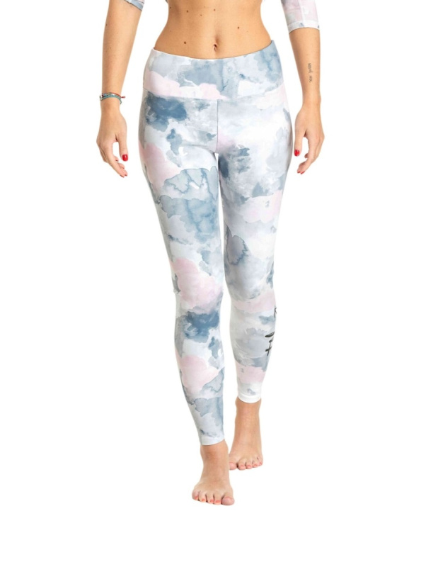 Meatfly dámské termo legíny Jenna Clouds Pink | Šedá | Velikost M