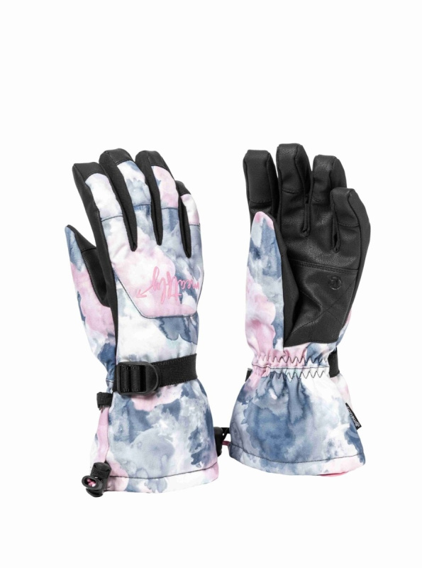 Meatfly dámské rukavice Gazie Clouds Pink | Růžová | Velikost XL