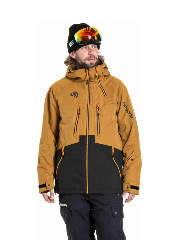 Meatfly pánská SNB & SKI bunda Cronos Wood / Black | Černá | Velikost S