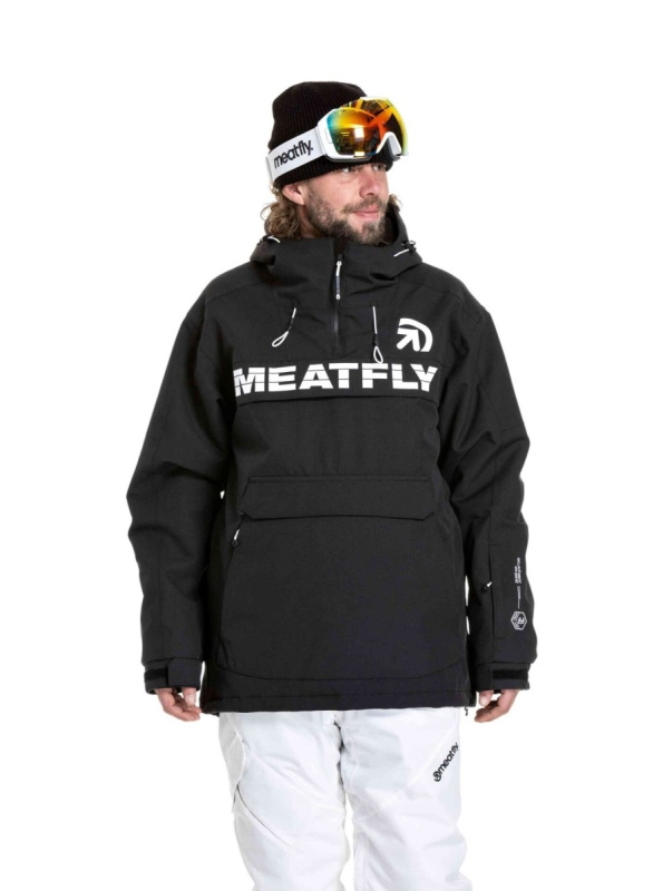 Meatfly pánská SNB & SKI bunda Zenith Black | Černá | Velikost XL