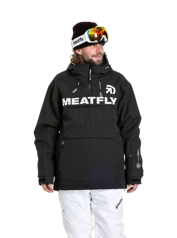 Meatfly pánská SNB & SKI bunda Zenith Black | Černá | Velikost XL
