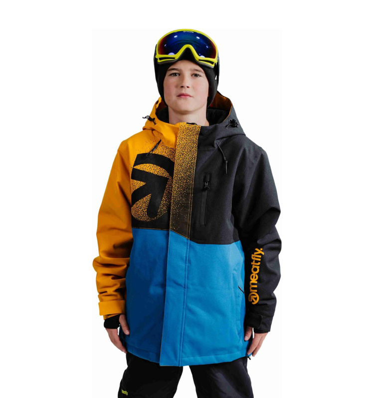 Meatfly dětská SNB & SKI bunda Bangito Sunflower / Blue | Modrá | Velikost 134 (8y)