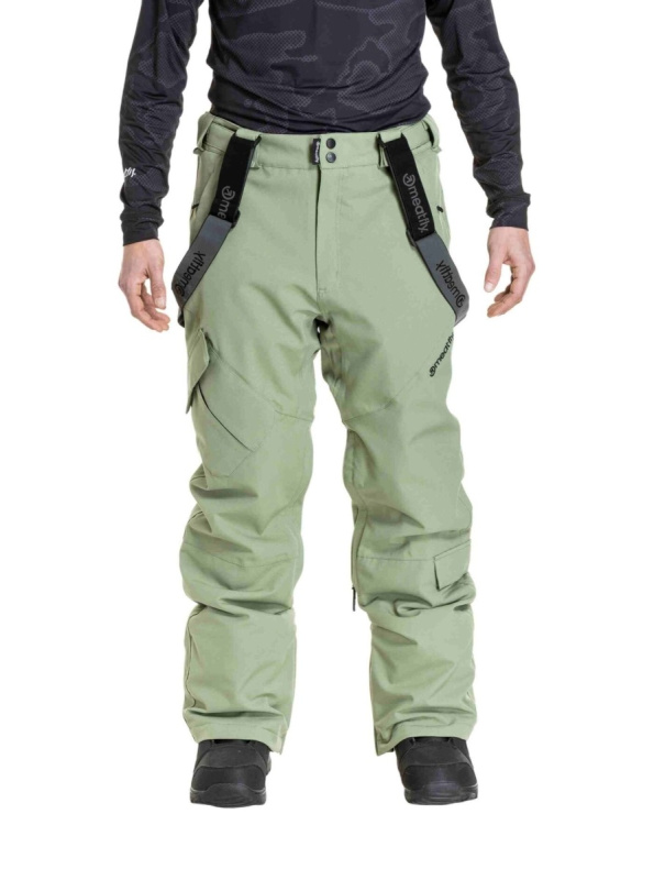 Meatfly pánské SNB & SKI kalhoty Ghost Oil Green | Zelená | Velikost L
