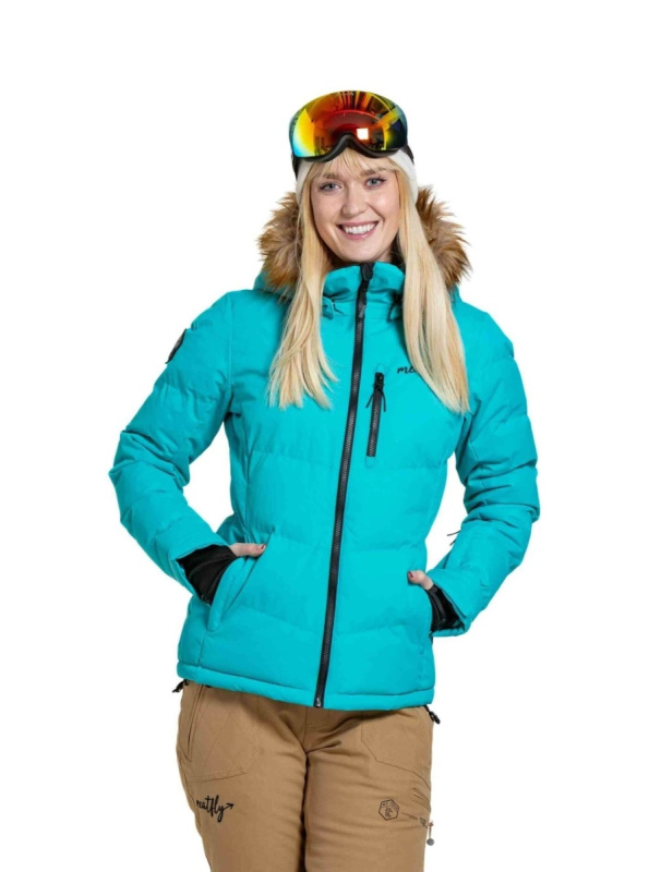 Meatfly dámská SNB & SKI bunda Bonie Turquoise | Modrá | Velikost L