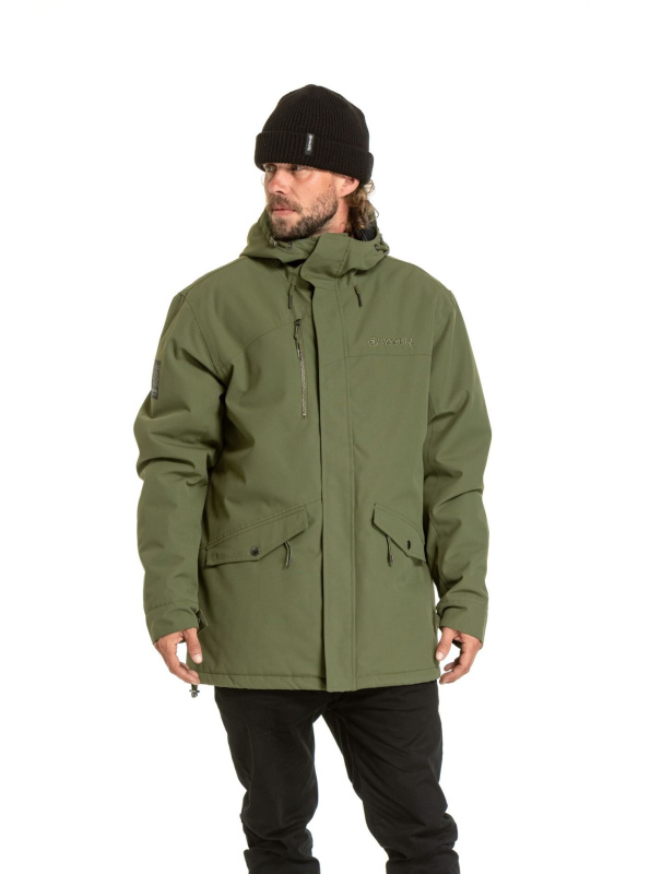Meatfly pánská zimní bunda Nils Olive | Zelená | Velikost XL
