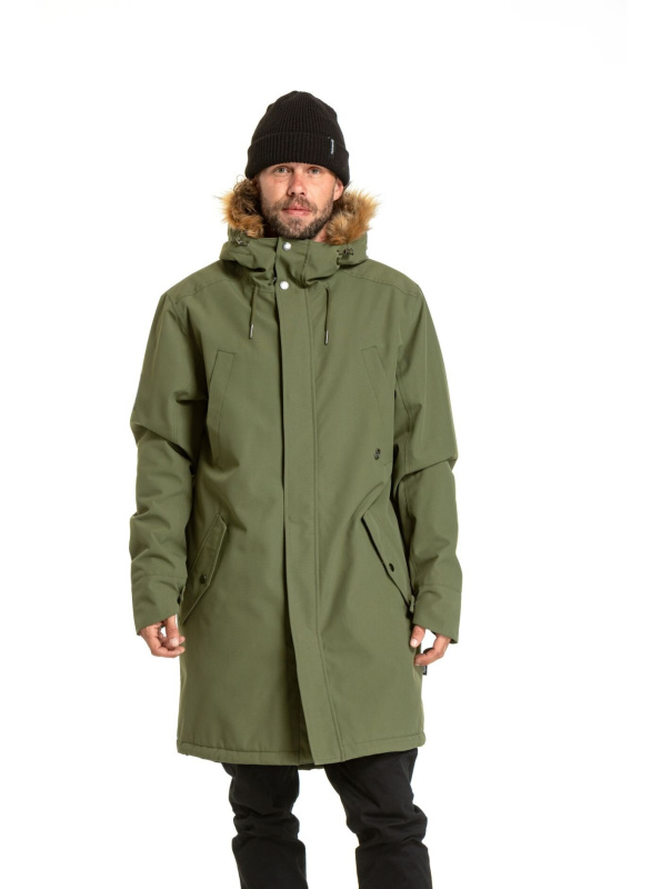 Meatfly pánská zimní bunda Lars Olive | Zelená | Velikost L