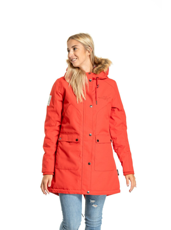 Meatfly dámská parka Amber Flame Red | Červená | Velikost M
