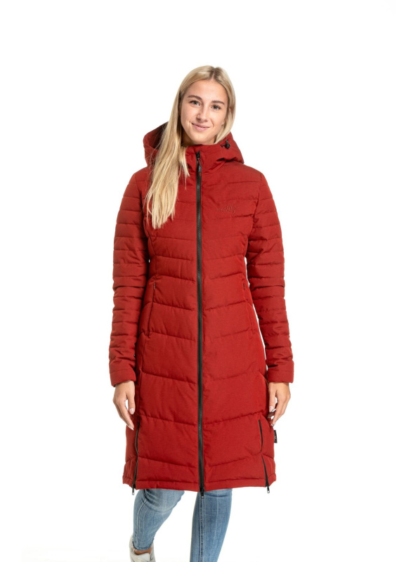 Meatfly dámská zimní bunda Olympa Dark Red | Červená | Velikost XXL
