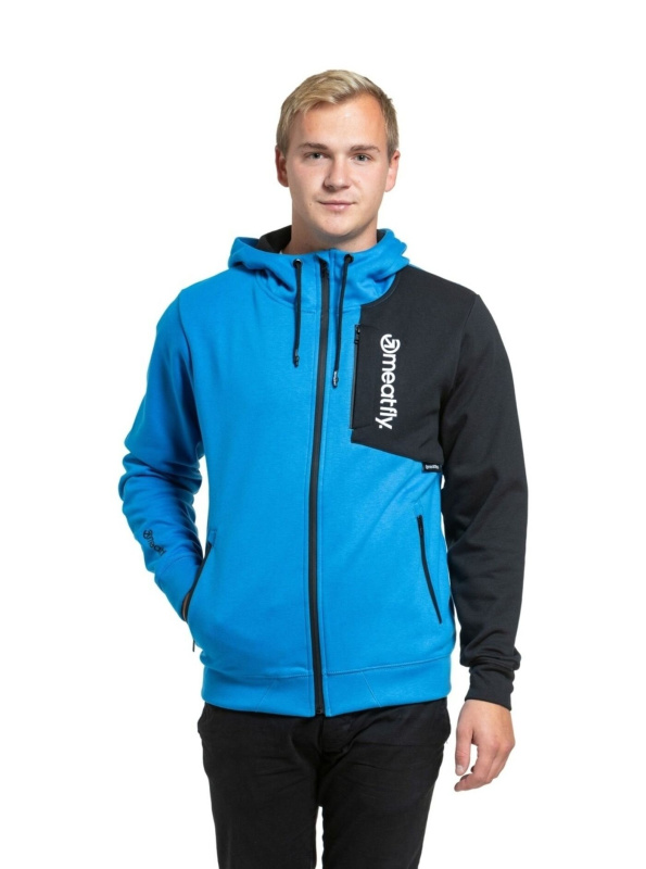 Meatfly pánská technická mikina Lightyear Bright Blue | Modrá | Velikost XL