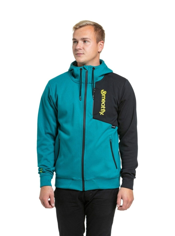 Meatfly pánská technická mikina Lightyear Dark Teal | Modrá | Velikost L