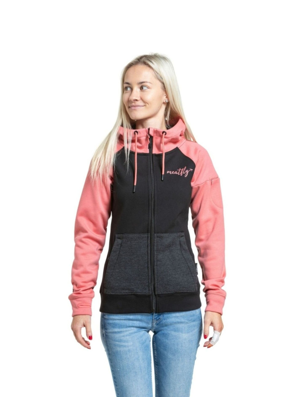 Meatfly dámská technická mikina Alisha Coral / Black | Černá | Velikost XL