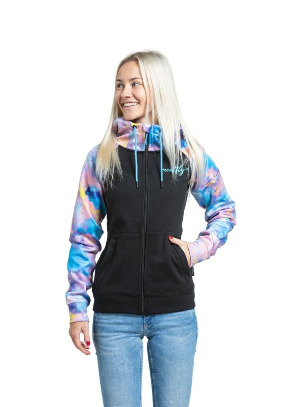 Meatfly dámská technická mikina Alisha Color Clouds | Mnohobarevná | Velikost XS