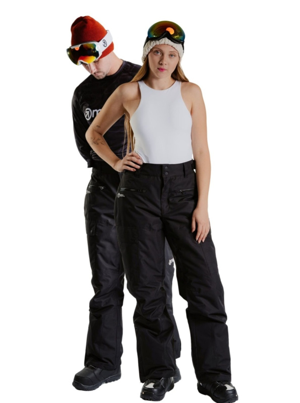 Meatfly unisex SNB & SKI kalhoty Andry Black | Černá | Velikost XXL