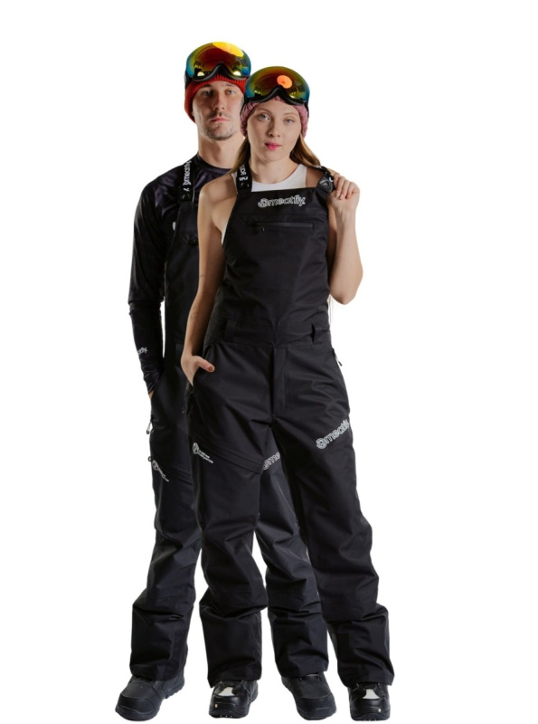 Meatfly unisex SNB & SKI laclové kalhoty Kenny Black | Černá | Velikost M