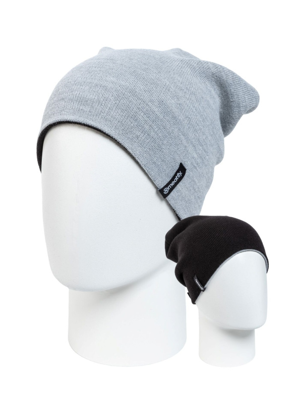 Meatfly oboustranný kulich Logan Dark Grey | Šedá | Velikost One Size