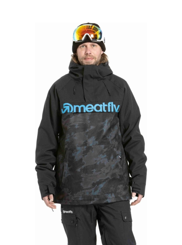 Meatfly pánská SNB & SKI bunda Slinger Mossy Petrol | Modrá | Velikost XXL