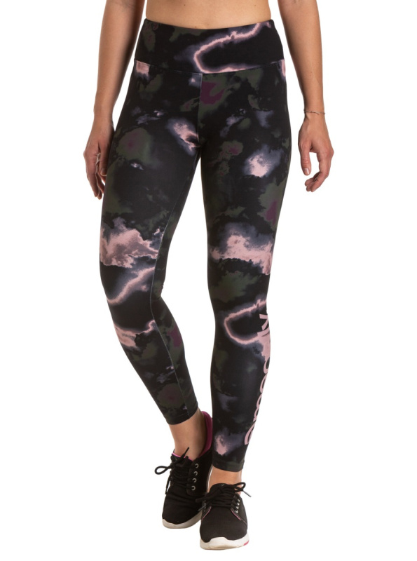 Meatfly dámské legíny Arabel Storm Camo Pink | Černá | Velikost XXL