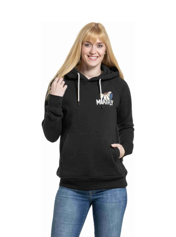 Meatfly dámská mikina Watani Black Flowers | Černá | Velikost S