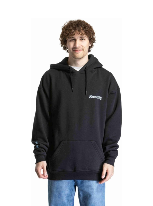 Meatfly unisex mikina Fry Black | Černá | Velikost M/L