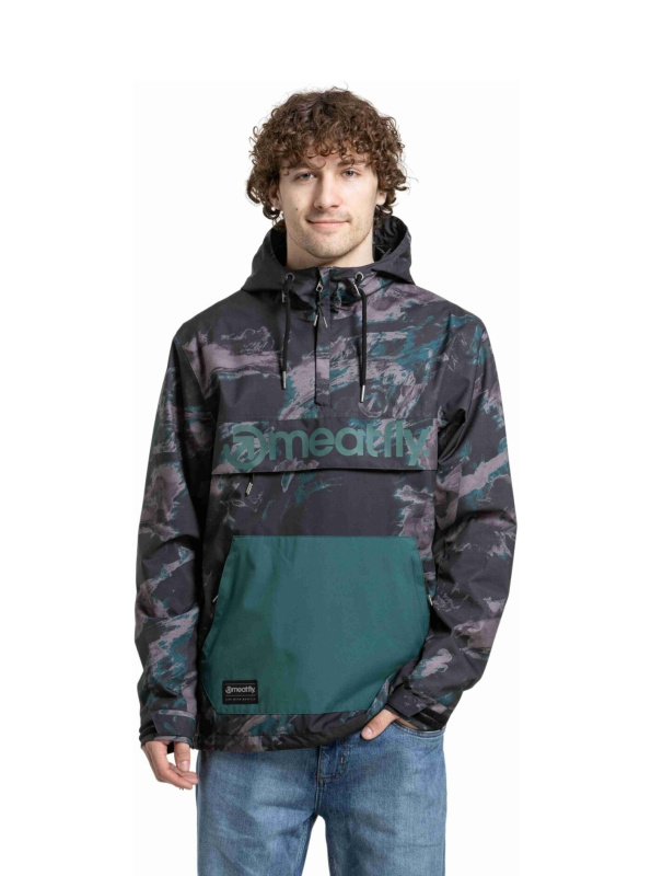 Meatfly pánská street bunda Garen Mossy Botanical | Šedá | Velikost L