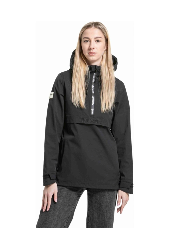 Meatfly dámská street bunda Kalle Black / Black Logo | Černá | Velikost XL