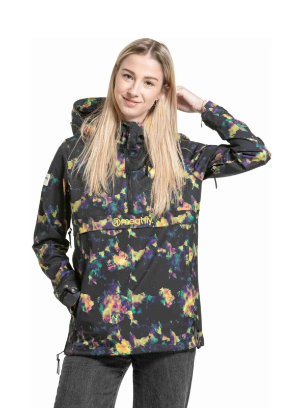 Meatfly dámská street bunda Kalle Dark Aquarel | Černá | Velikost S