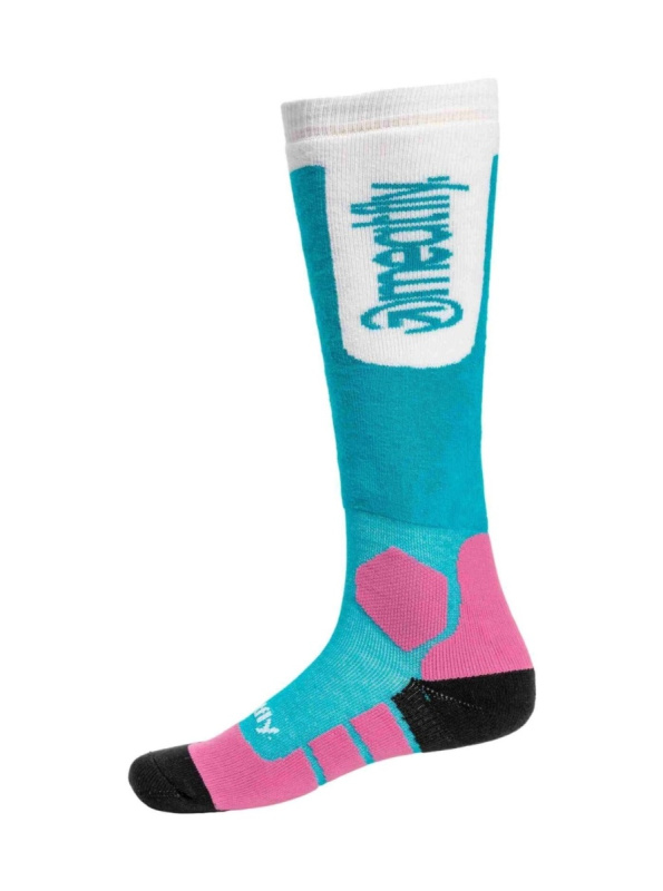 Meatfly sNB & SKI ponožky Leeway Turquoise | Modrá | Velikost M
