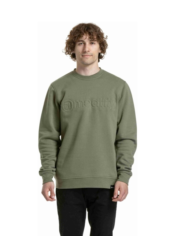 Meatfly pánská mikina Luke Olive | Zelená | Velikost XXL