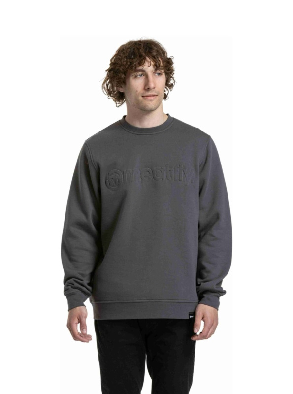 Meatfly pánská mikina Luke Dark Grey | Šedá | Velikost XL