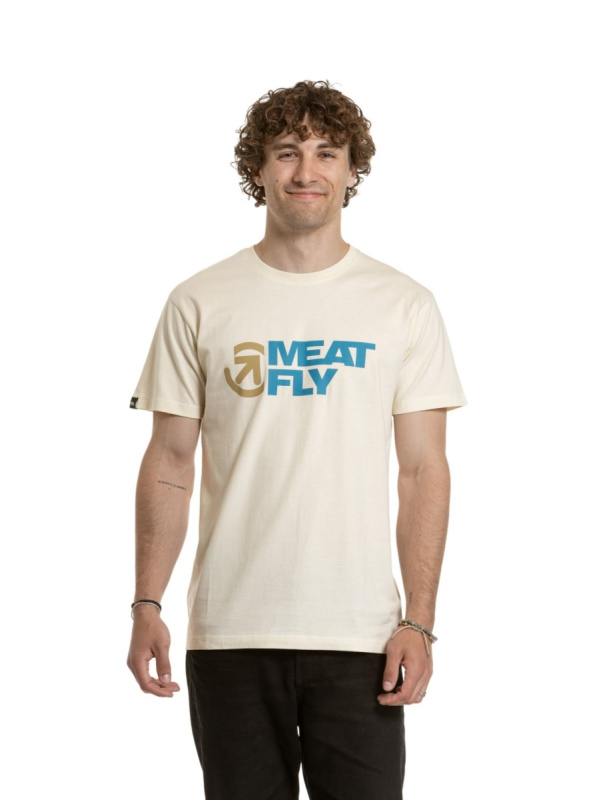Meatfly pánské tričko Revital Blanc | Bílá | Velikost XXXL | 100% bavlna