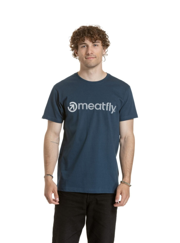 Meatfly pánské tričko Joe Sea | Modrá | Velikost S | 100% bavlna
