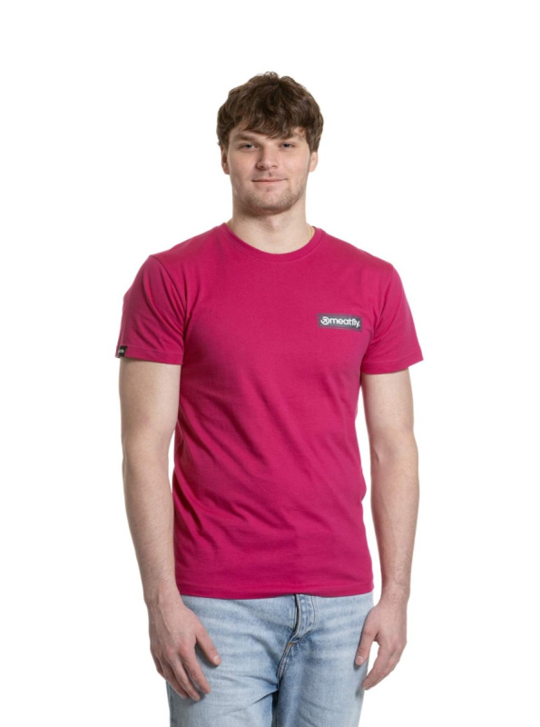 Meatfly pánské tričko Cosmic Dark Violet | Fialová | Velikost XS | 100% bavlna