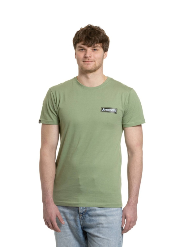 Meatfly pánské tričko Cosmic Basil | Zelená | Velikost L | 100% bavlna