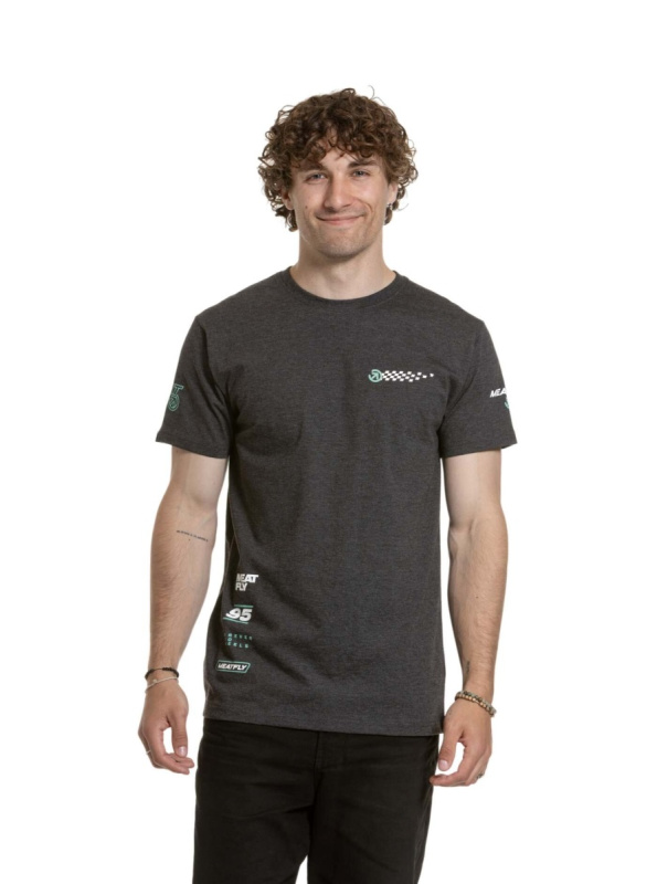 Meatfly pánské tričko Furious Charcoal Heather | Šedá | Velikost XXL