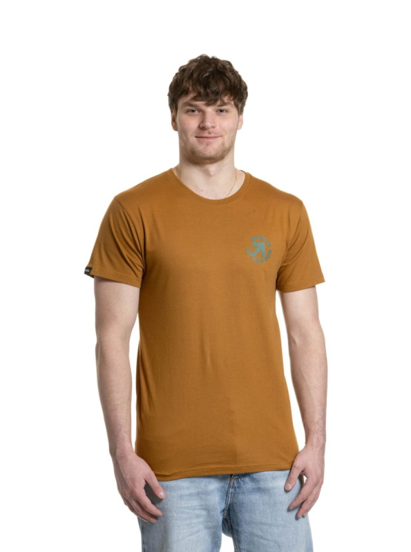 Meatfly pánské tričko Arrow Gold Brown | Hnědá | Velikost L | 100% bavlna