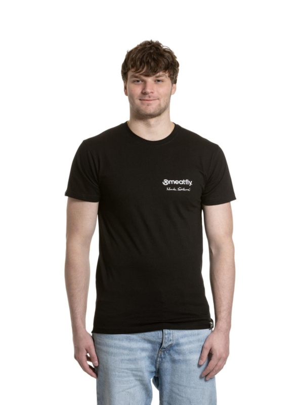 Meatfly pánské tričko Horse Black | Černá | Velikost XXL | 100% bavlna