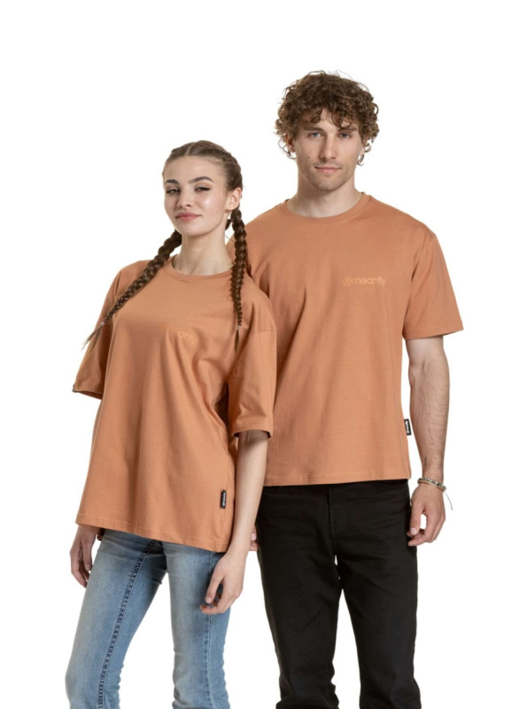 Meatfly unisex tričko Minimal Cork | Hnědá | Velikost M/L | 100% bavlna