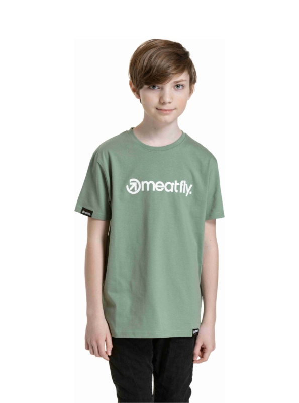 Meatfly dětské tričko Bart Olive | Zelená | Velikost 134 | 100% bavlna
