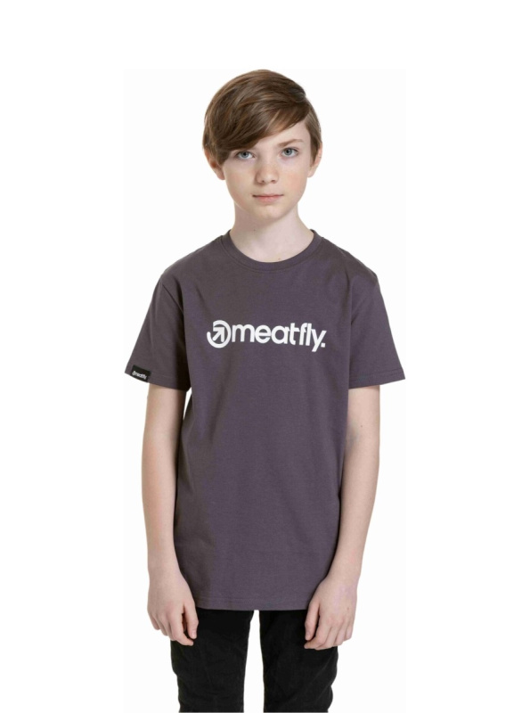 Meatfly dětské tričko Bart Mystic Grey | Šedá | Velikost 146 | 100% bavlna