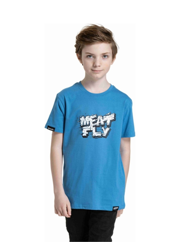 Meatfly dětské tričko Rock Blue | Modrá | Velikost 158 | 100% bavlna