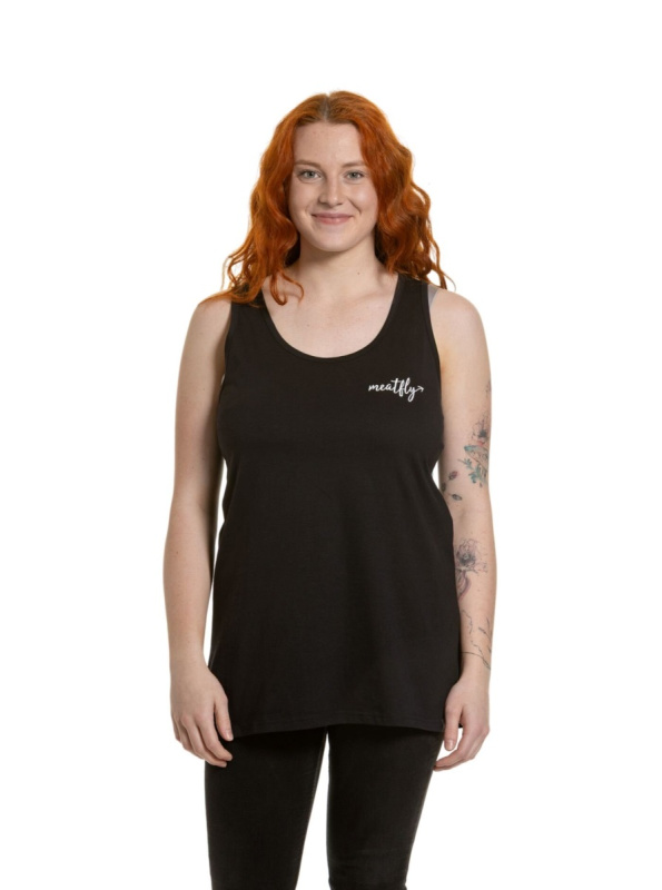 Meatfly dámské tílko Zoe Whale | Černá | Velikost M | 100% bavlna