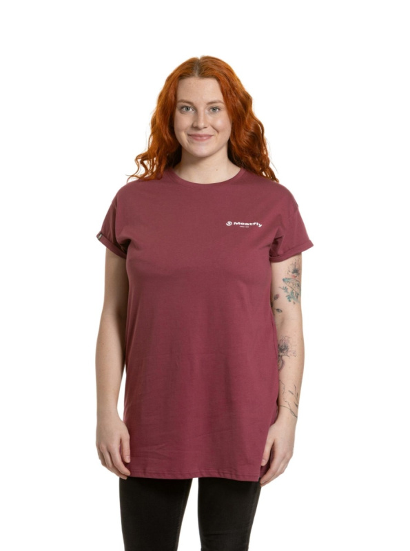 Meatfly dámské šaty Senna Dark Wine | Červená | Velikost S | 100% bavlna