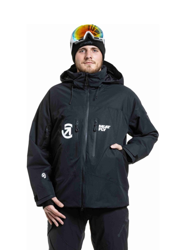 Meatfly pánská SNB & SKI bunda Shader Black | Černá | Velikost S
