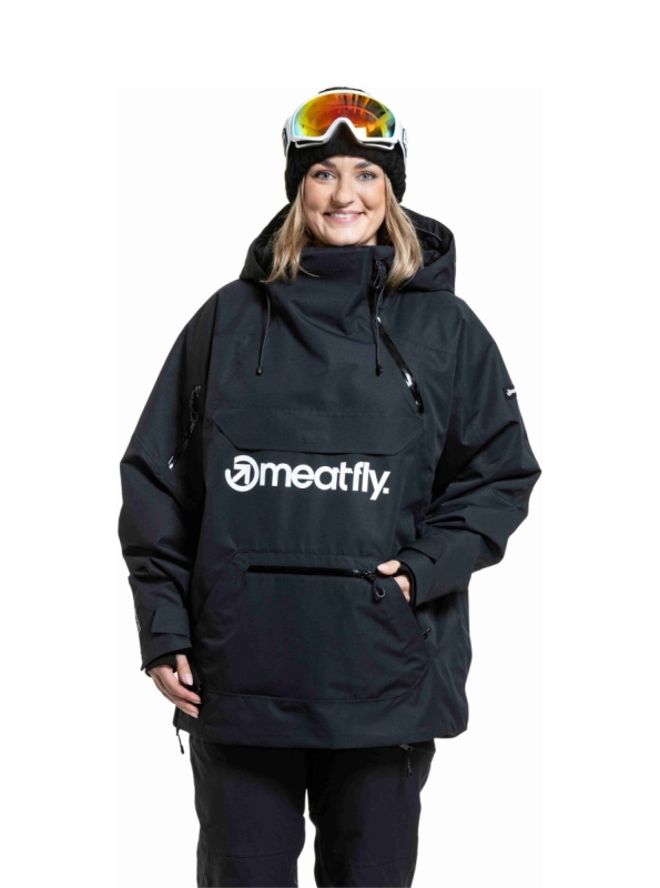 Meatfly unisex SNB & SKI bunda Maddie Black | Černá | Velikost L