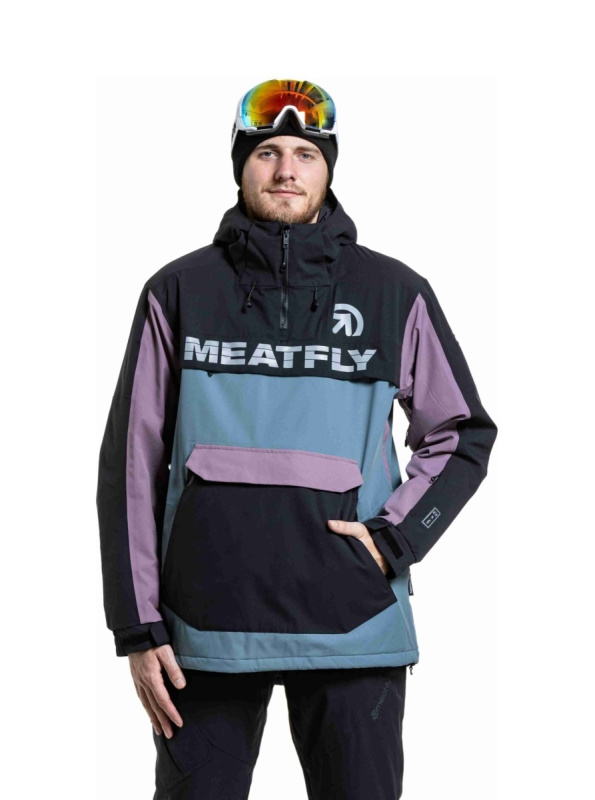 Meatfly pánská SNB & SKI bunda Zenith Blue Sea / Orchid | Modrá | Velikost L