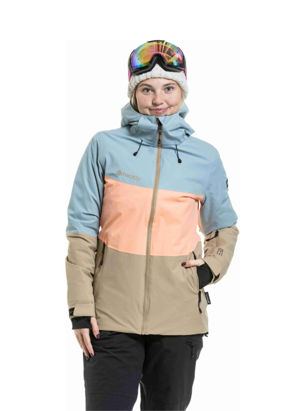 Meatfly dámská SNB & SKI bunda Kirsten Safari / Cloud | Oranžová | Velikost M