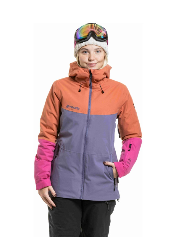 Meatfly dámská SNB & SKI bunda Kirsten Purple Light / Mango | Oranžová | Velikost M