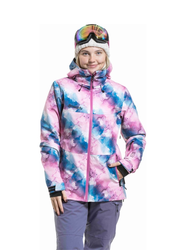 Meatfly dámská SNB & SKI bunda Kirsten Bubles | Růžová | Velikost M